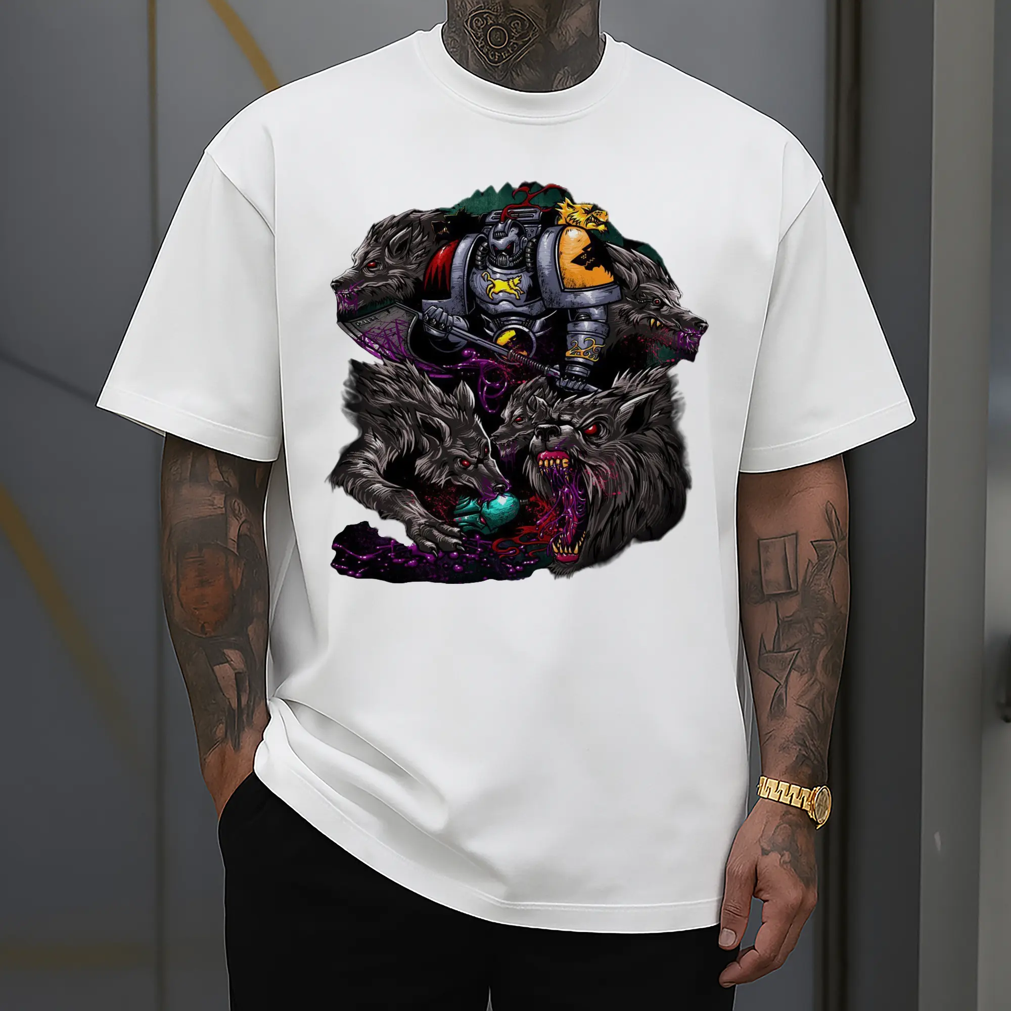 men's warhammer 40k Space Wolves t-shirt