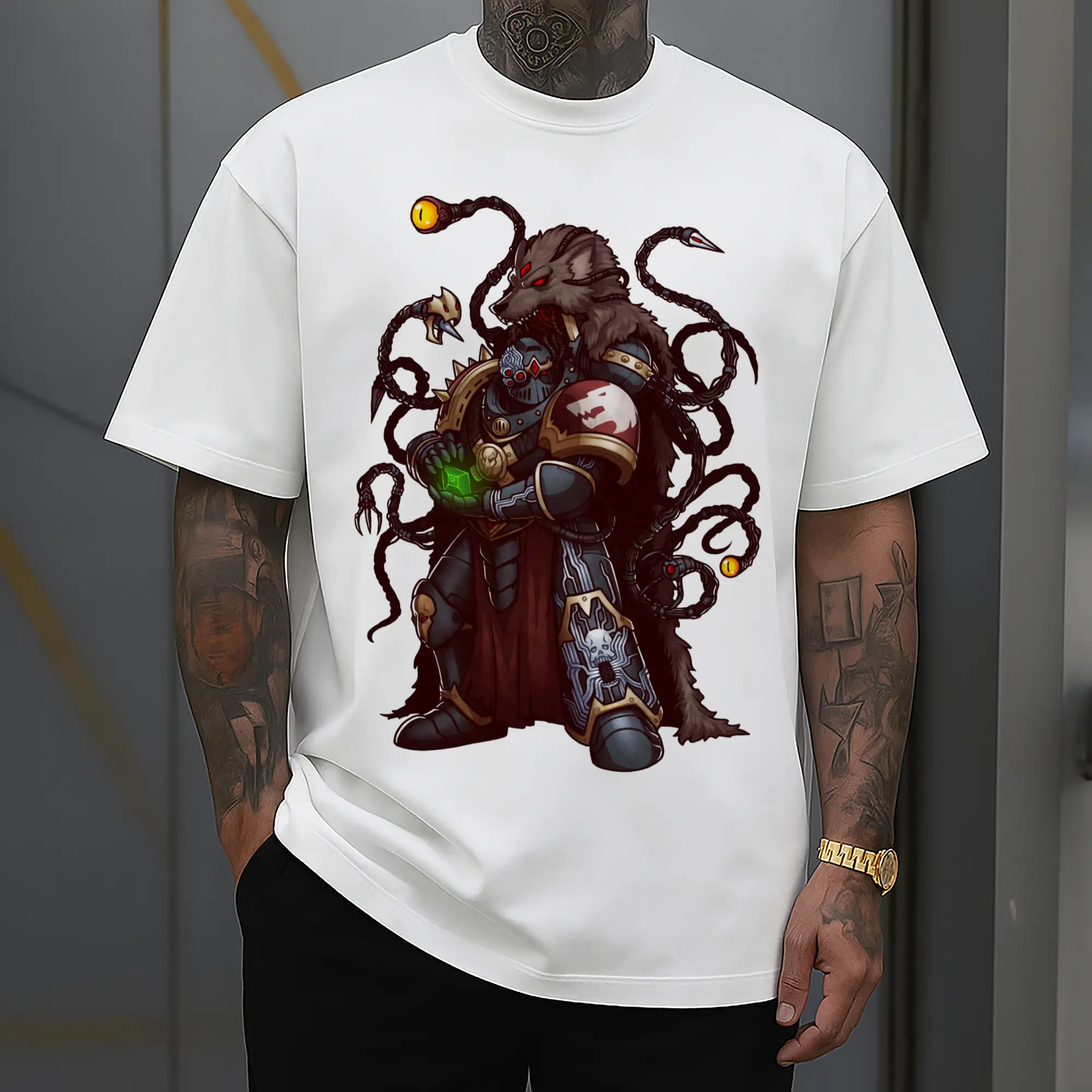 retro warhammer 40k Space Wolves t-shirt