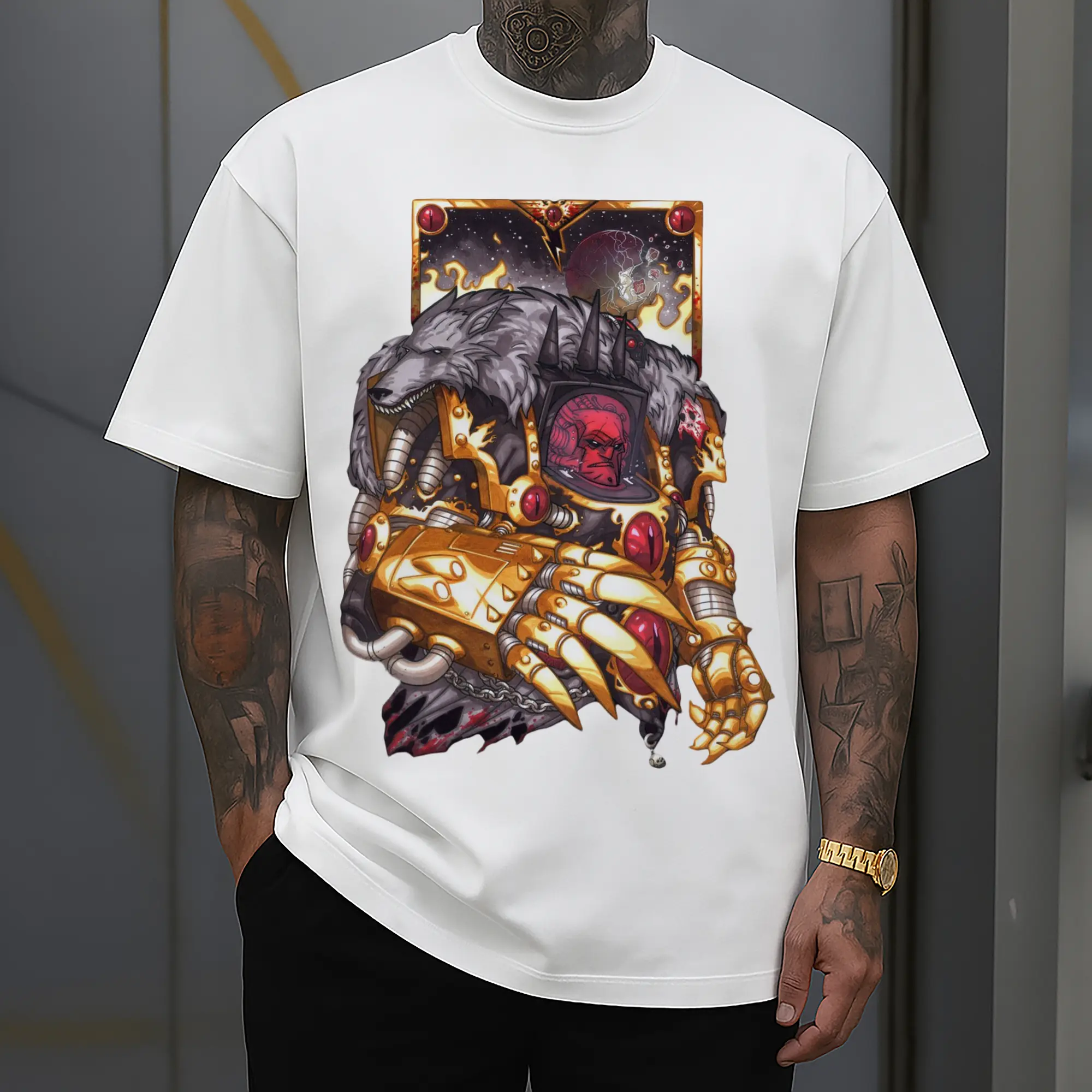 vintage warhammer 40k Space Wolves t-shirt