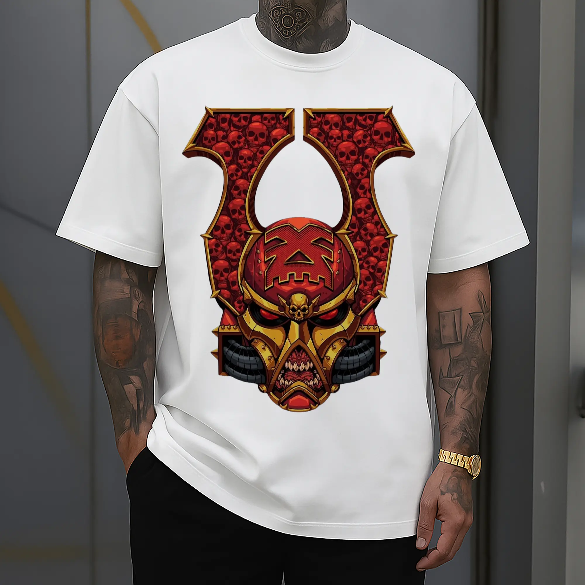 warhammer 40K Chaos Armies face t shirt​