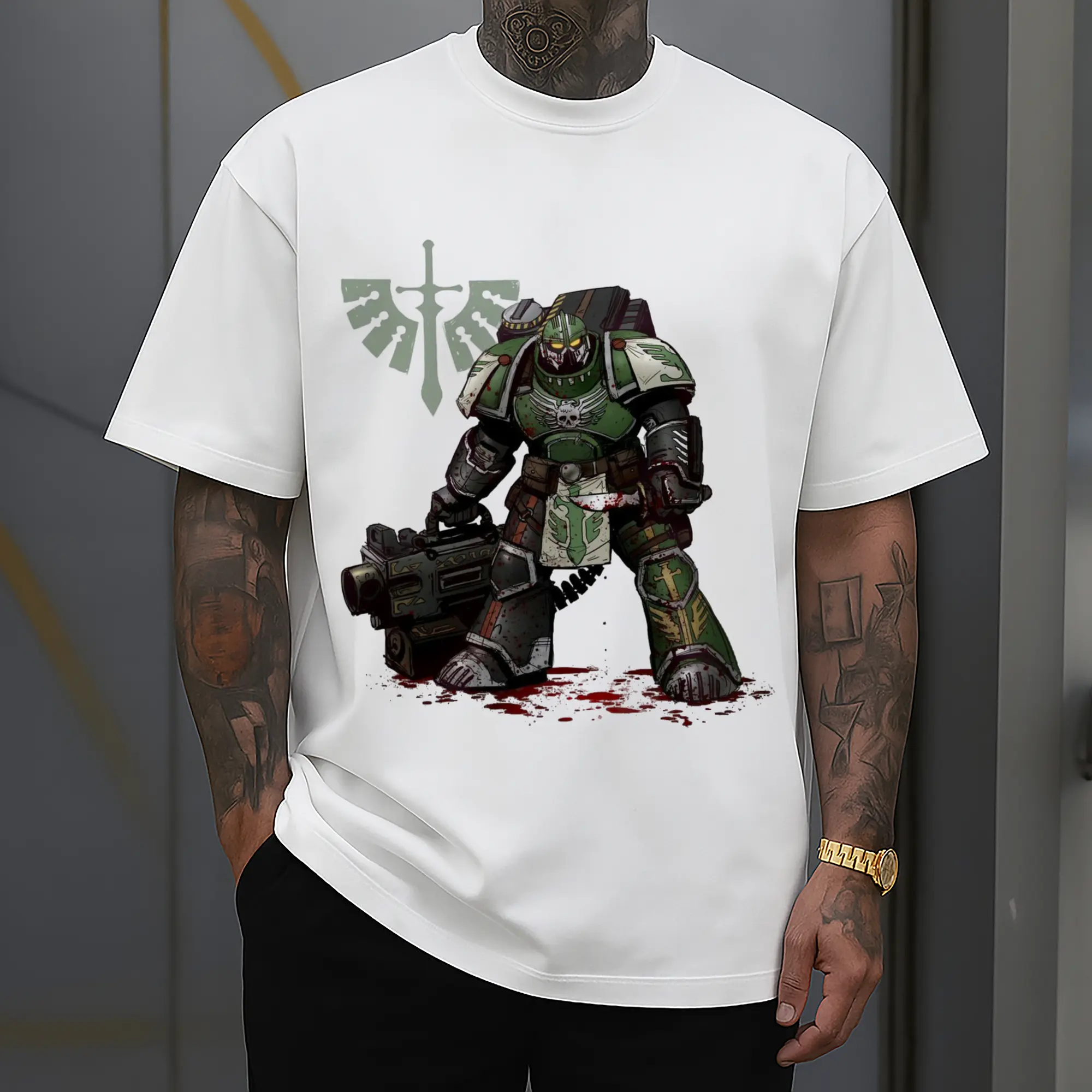warhammer 40k dark angels tee