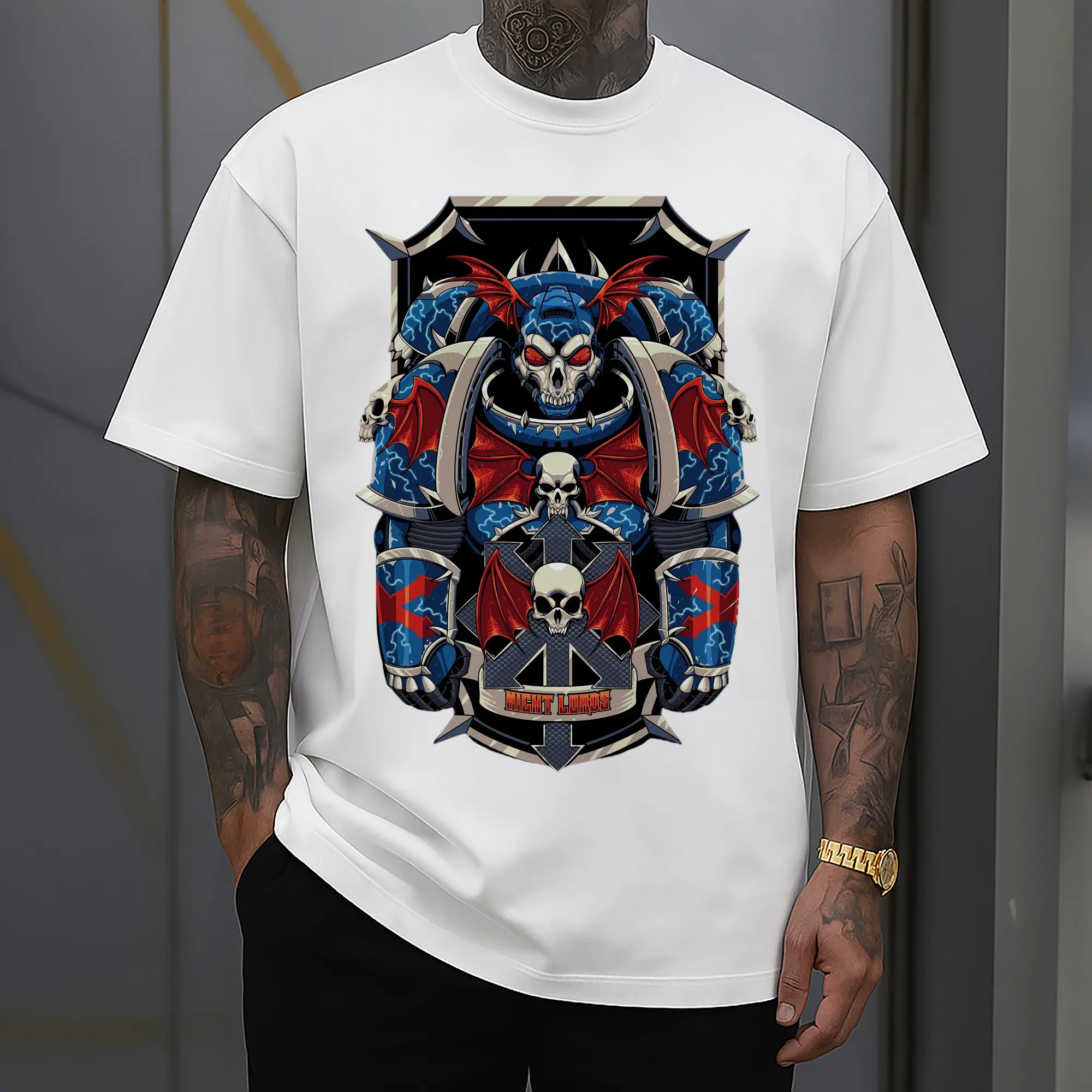 warhammer 40k night lords t shirt​