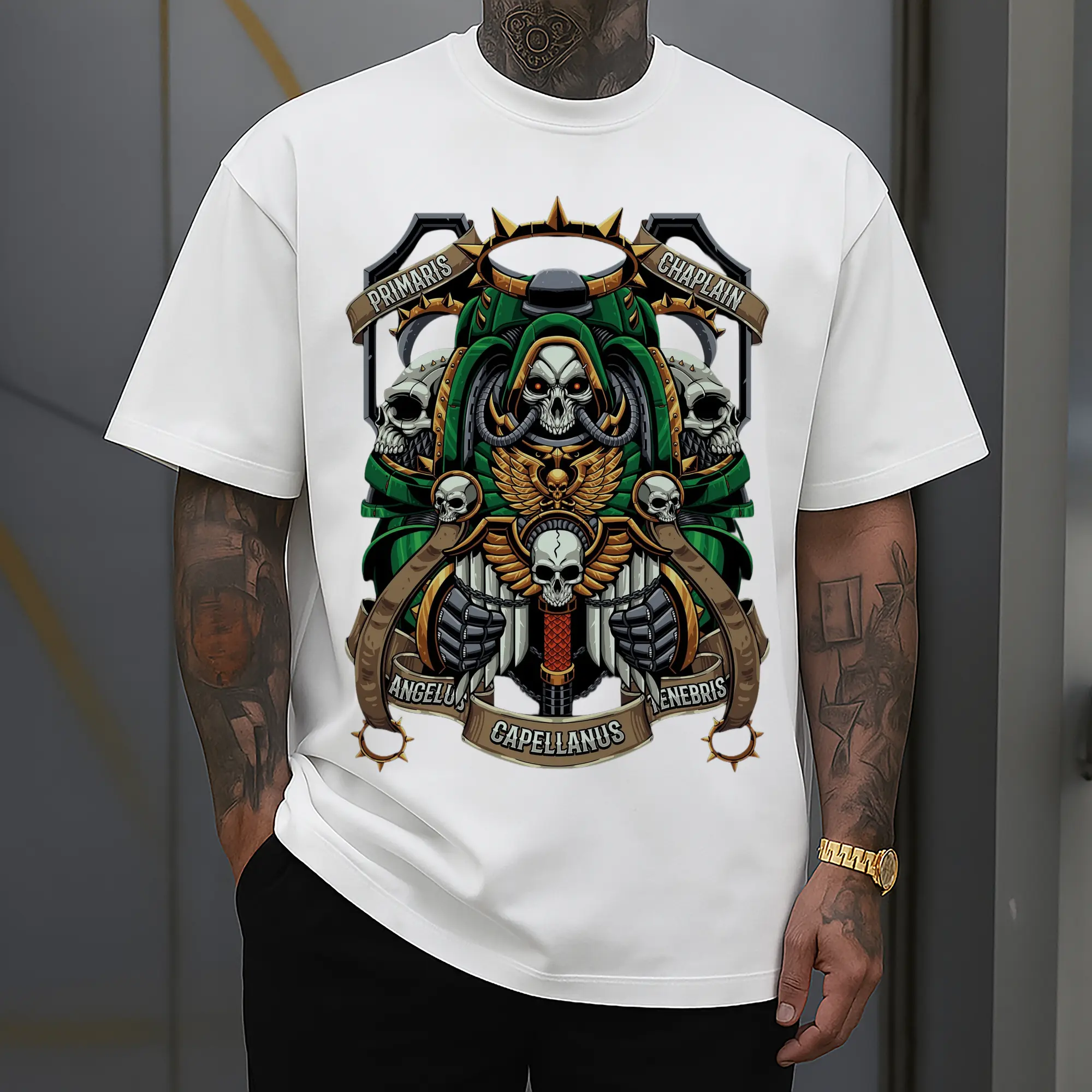 warhammer 40k primaris chaplain t-shirt