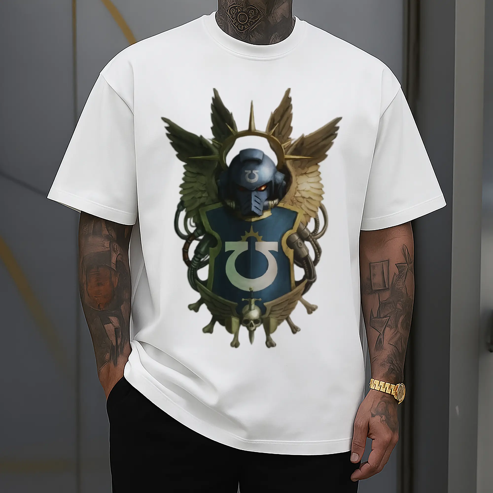 warhammer 40k White Scars tee