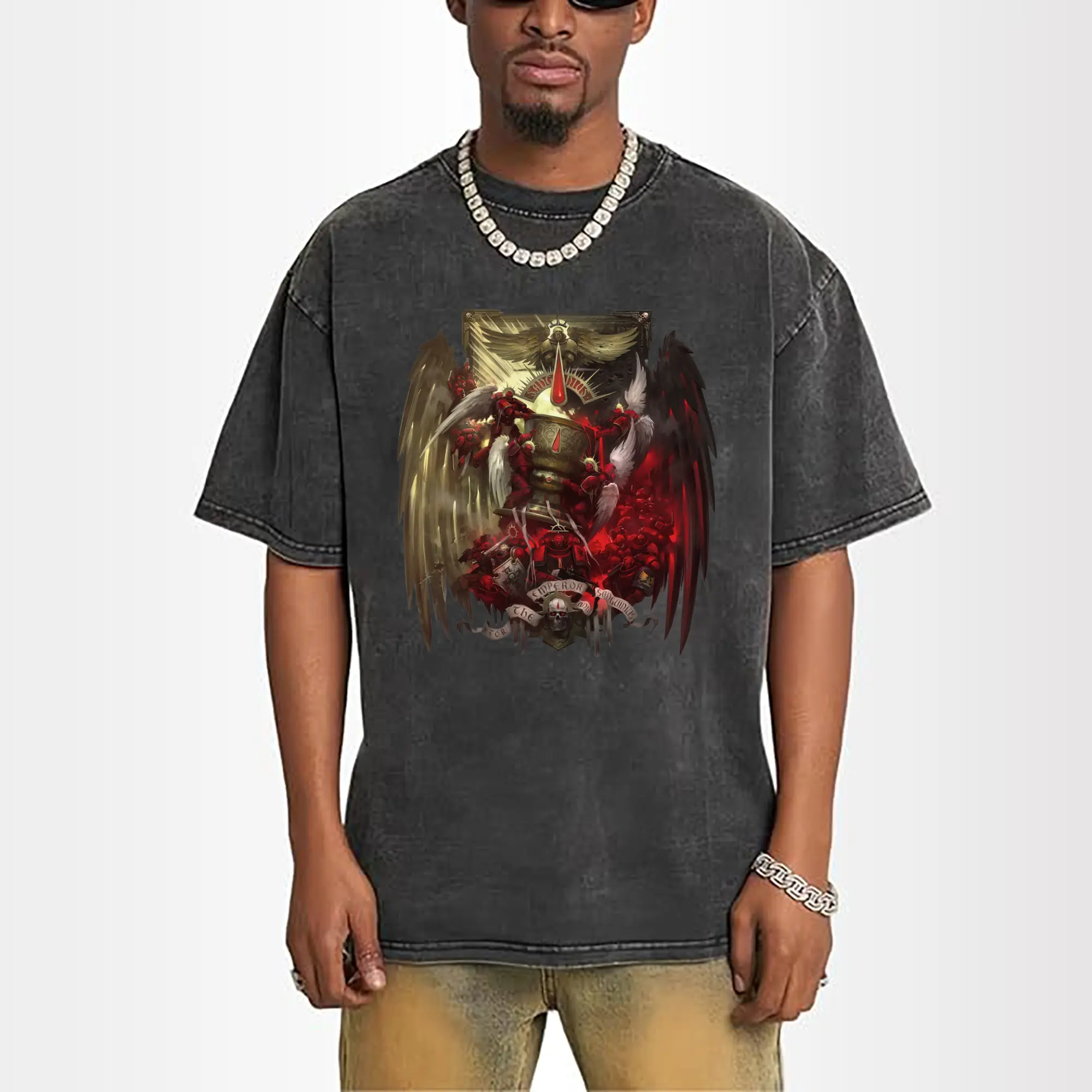 men's warhammer 40k blood angles t-shirt