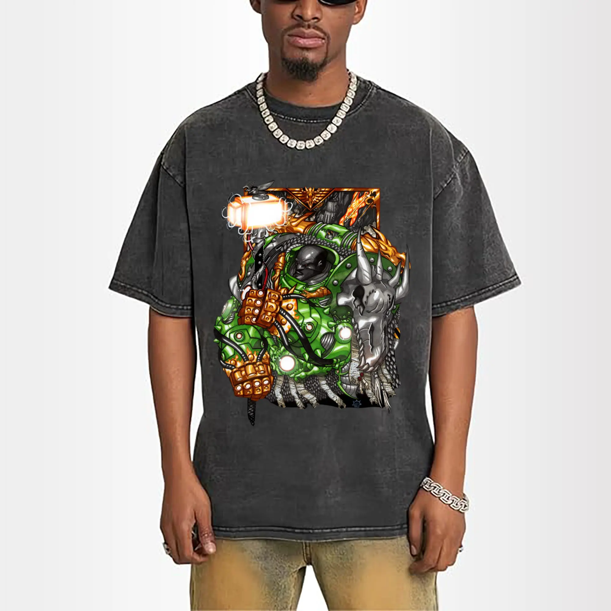 men's warhammer 40k icon hands t-shirt