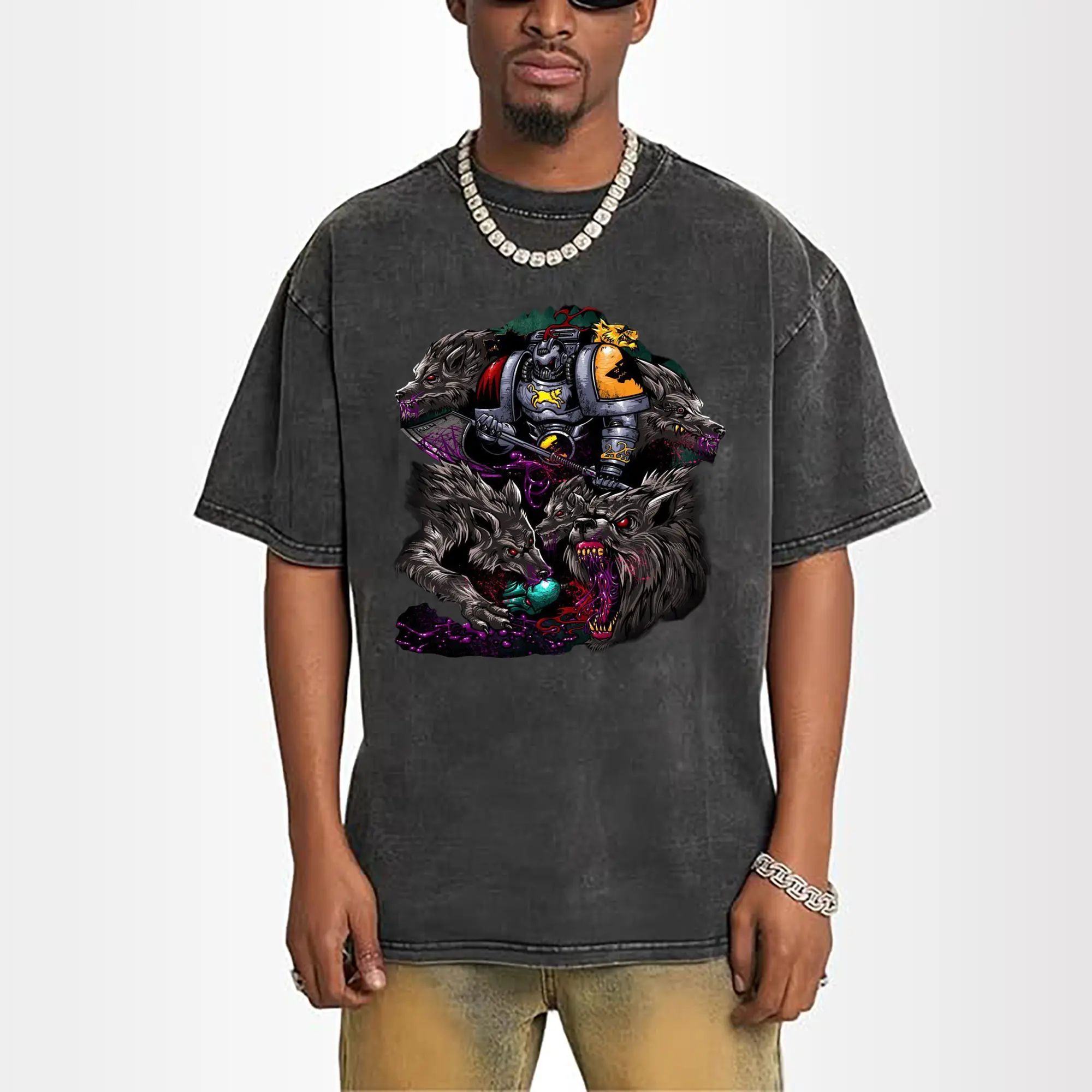 men's warhammer 40k Space Wolves t-shirt