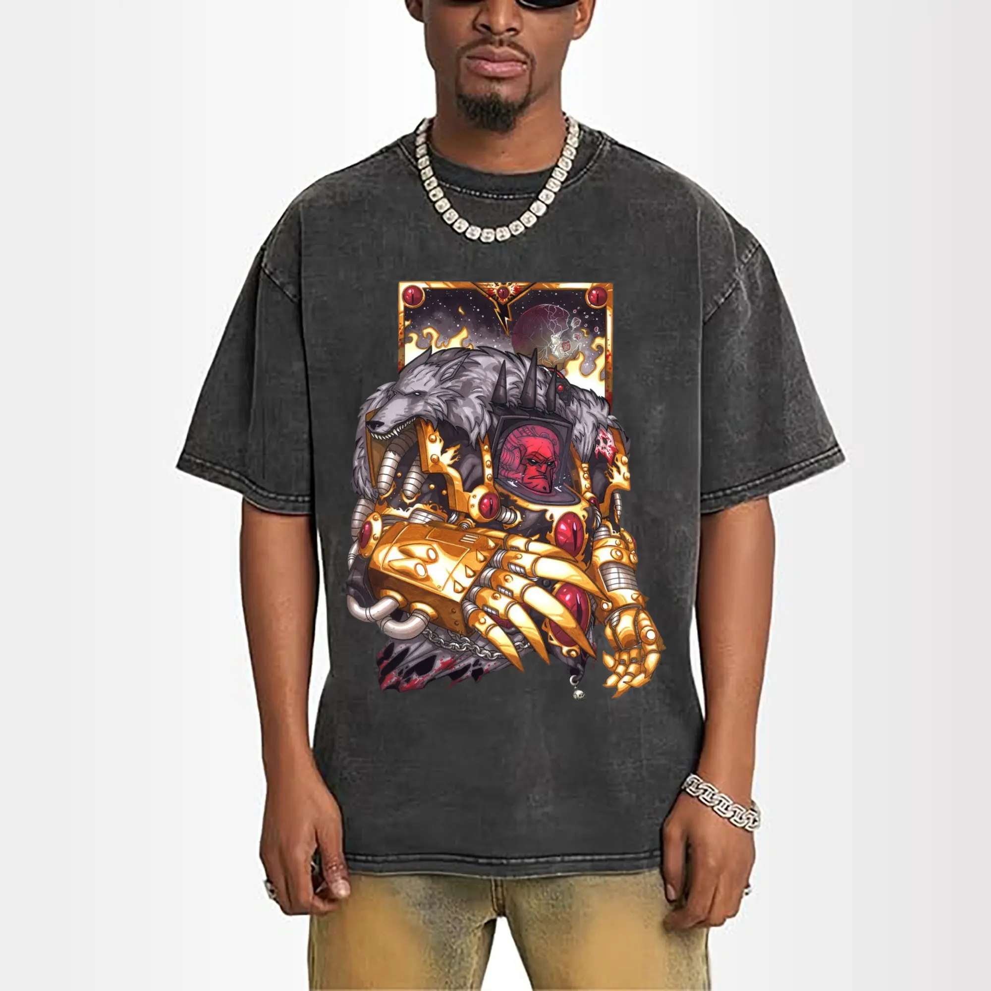 vintage warhammer 40k Space Wolves t-shirt