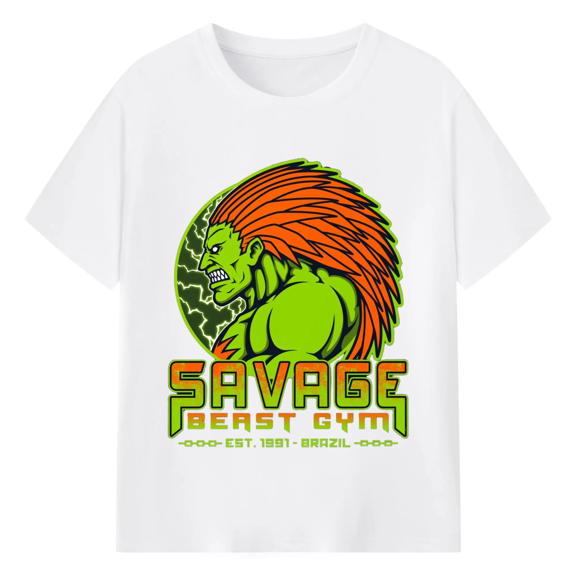 未命名图片_2025.09.05 - 180g Cotton T-Shirt With Front Heat Transfer Print – Soft, Lightweight, Fitted Design – Comfortable Casual Wear For Sports & Everyday Use