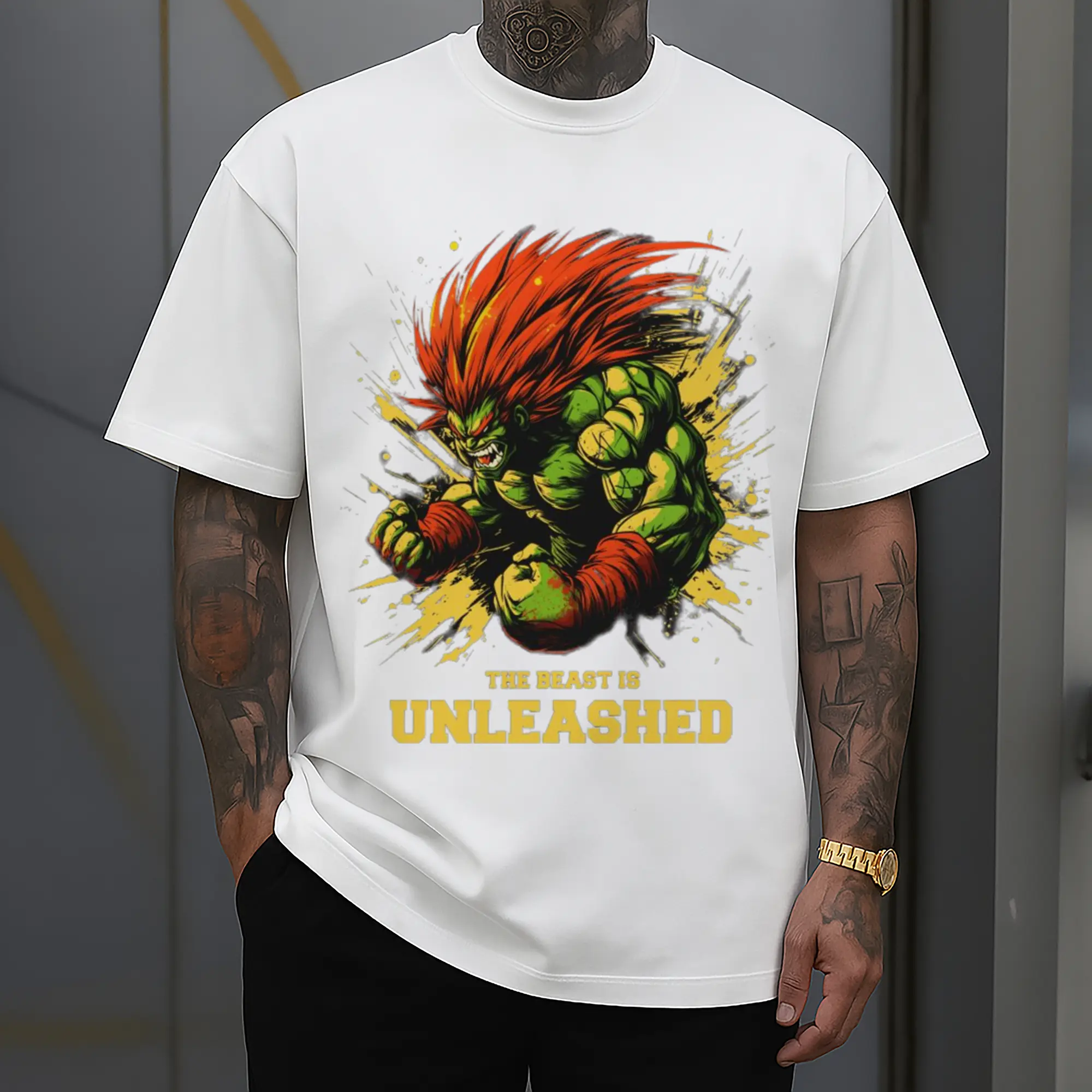 street fighter blanka art shirt​