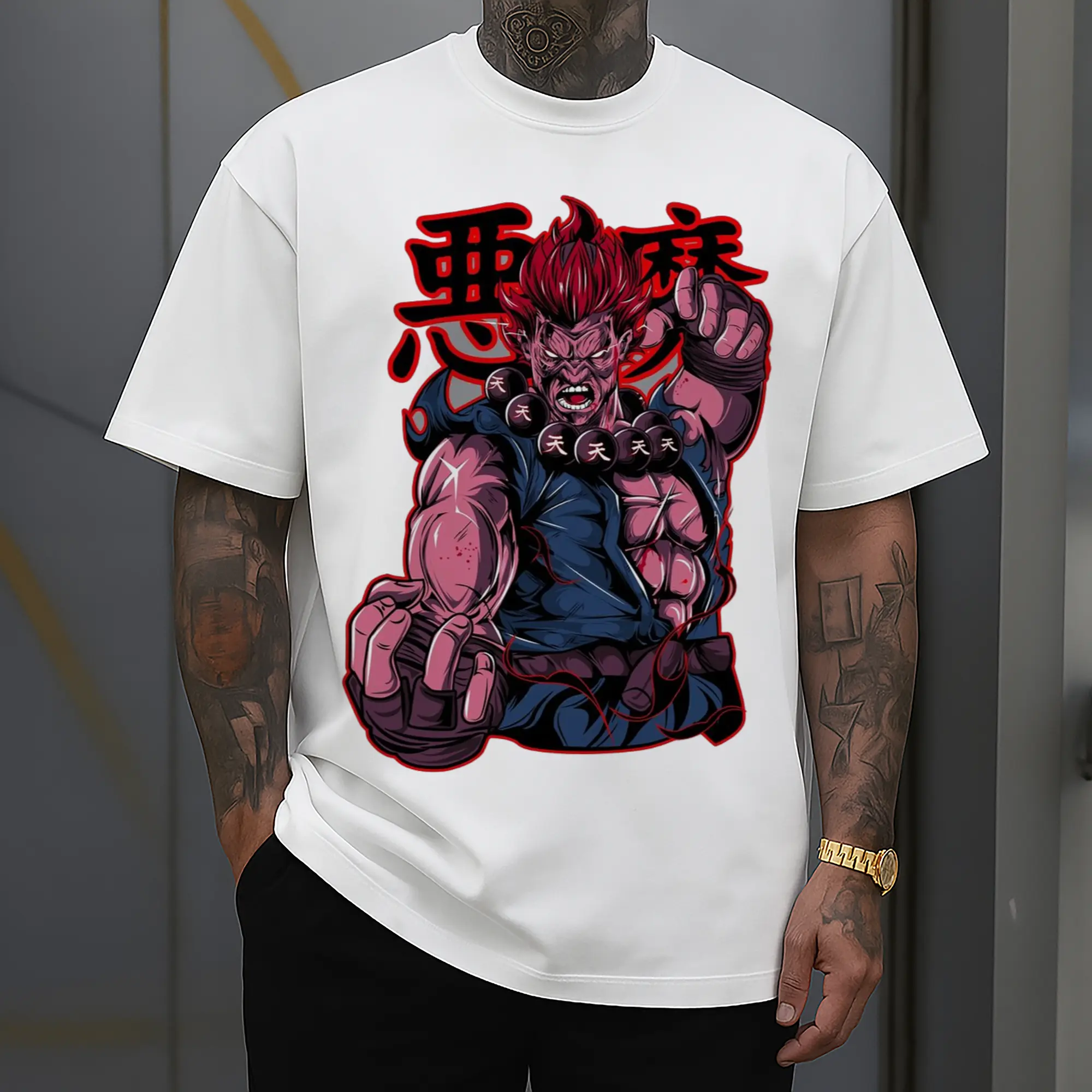 street fighter gouki t shirt​
