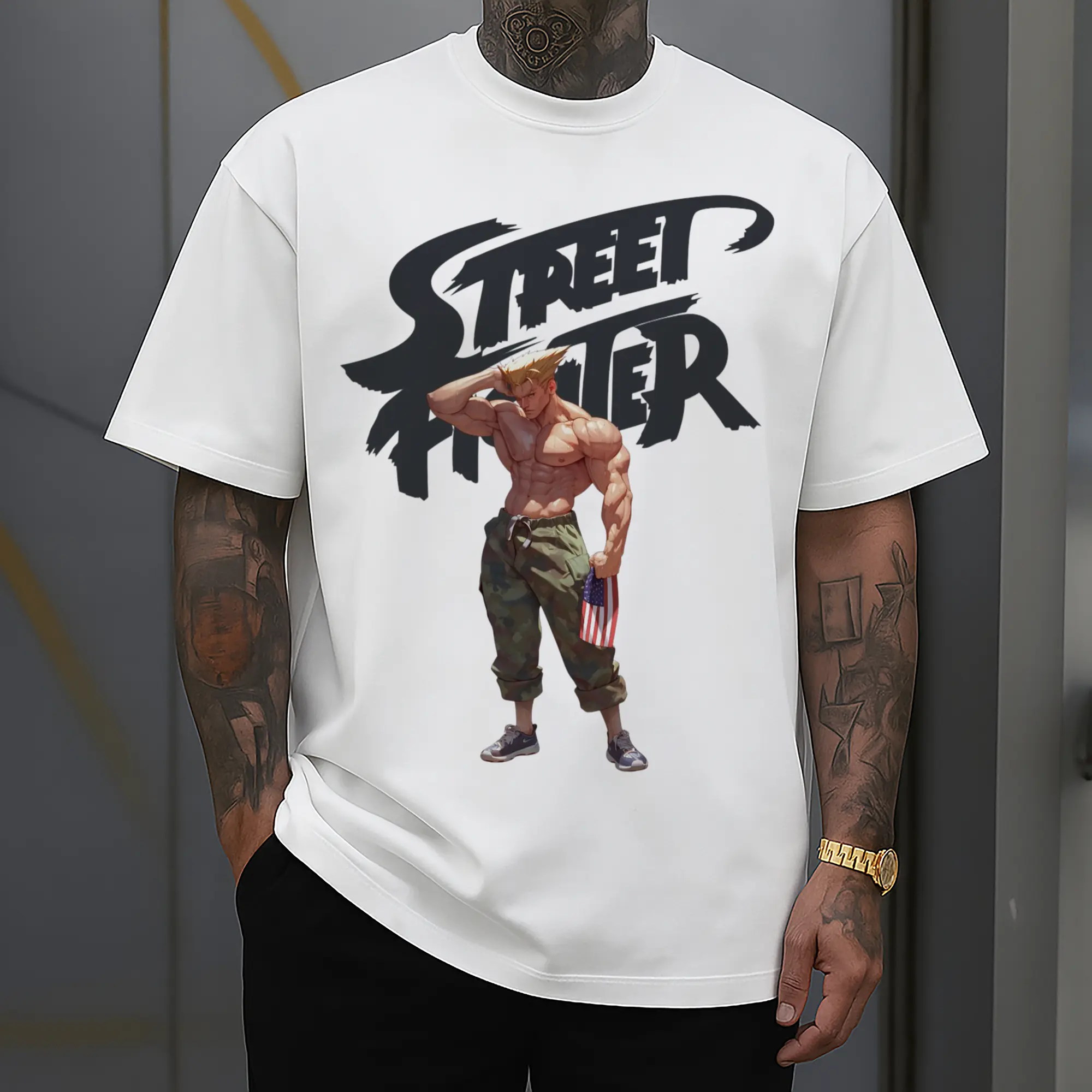 street fighter guile tee