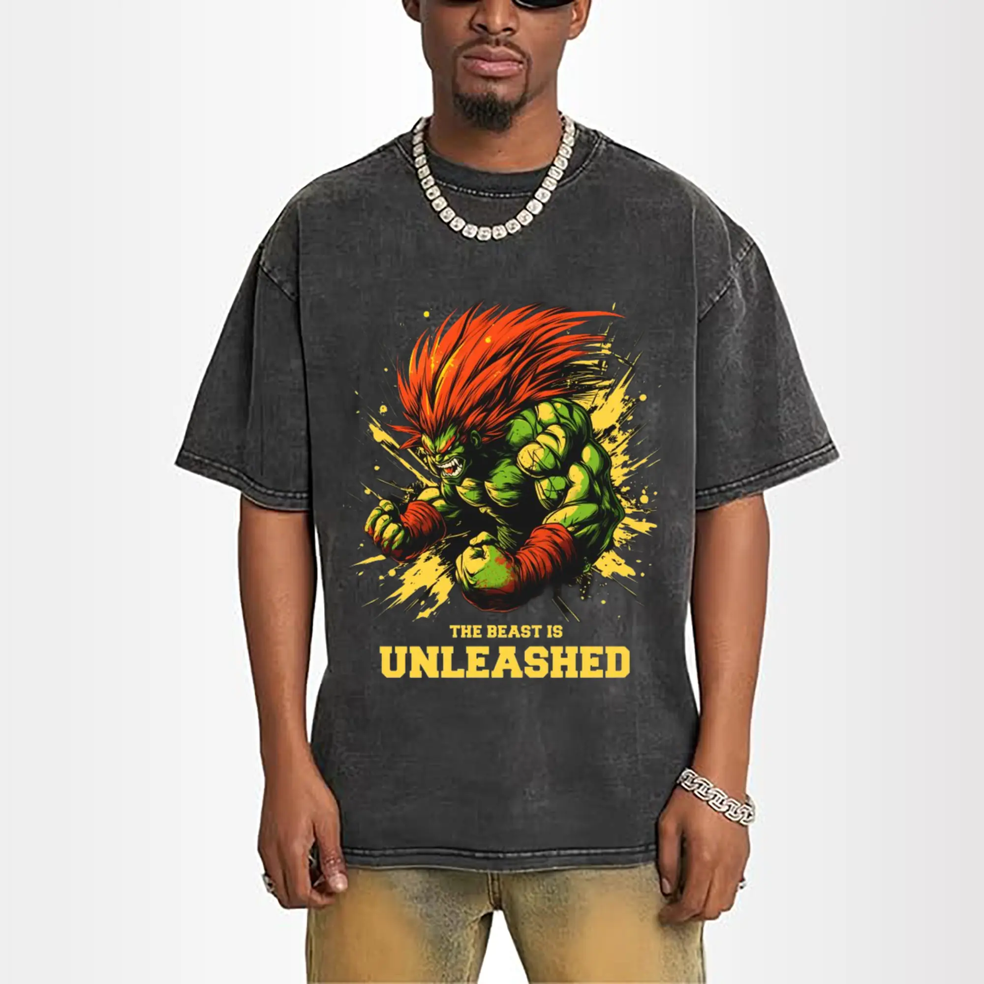 street fighter blanka art shirt​
