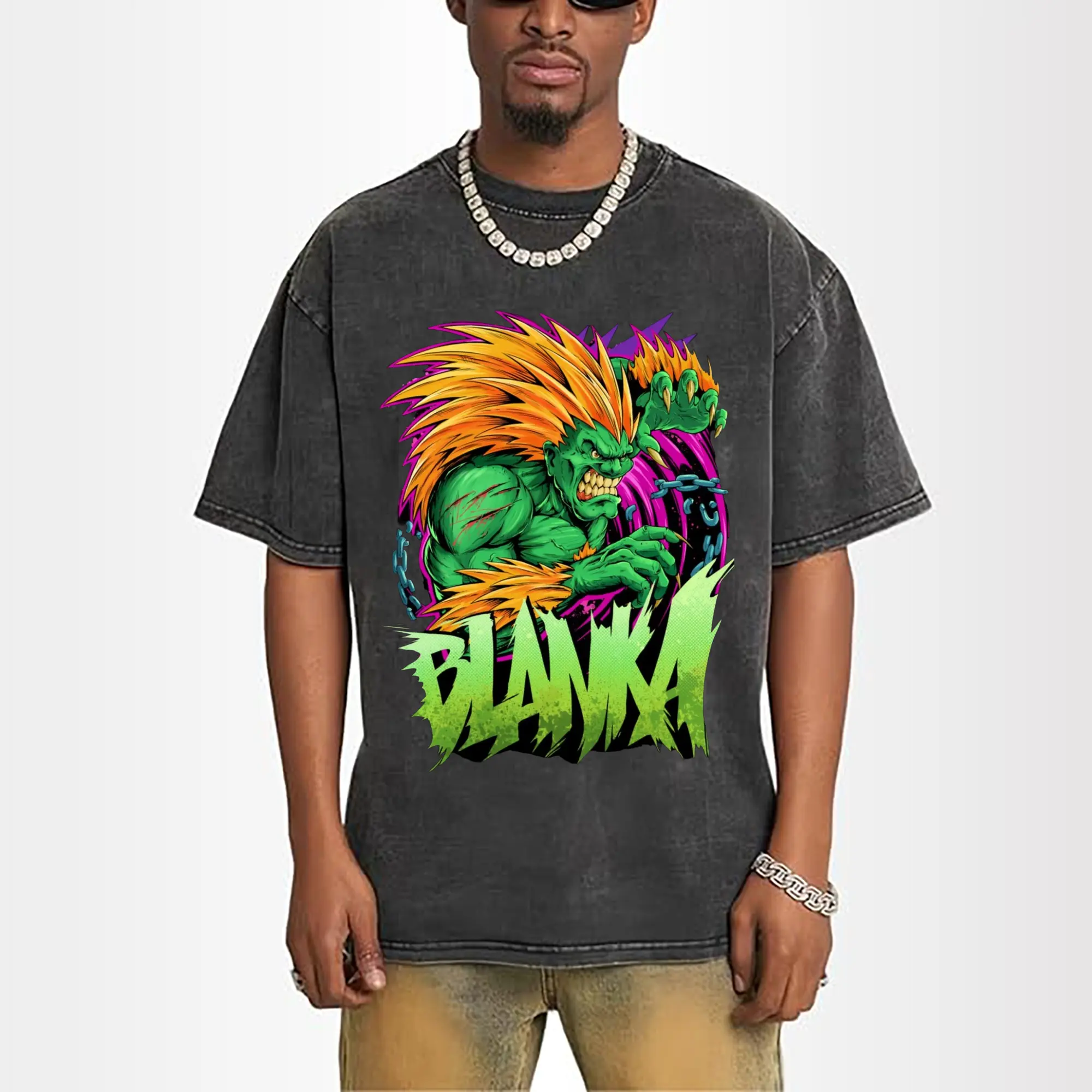 street fighter blanka t shirt​