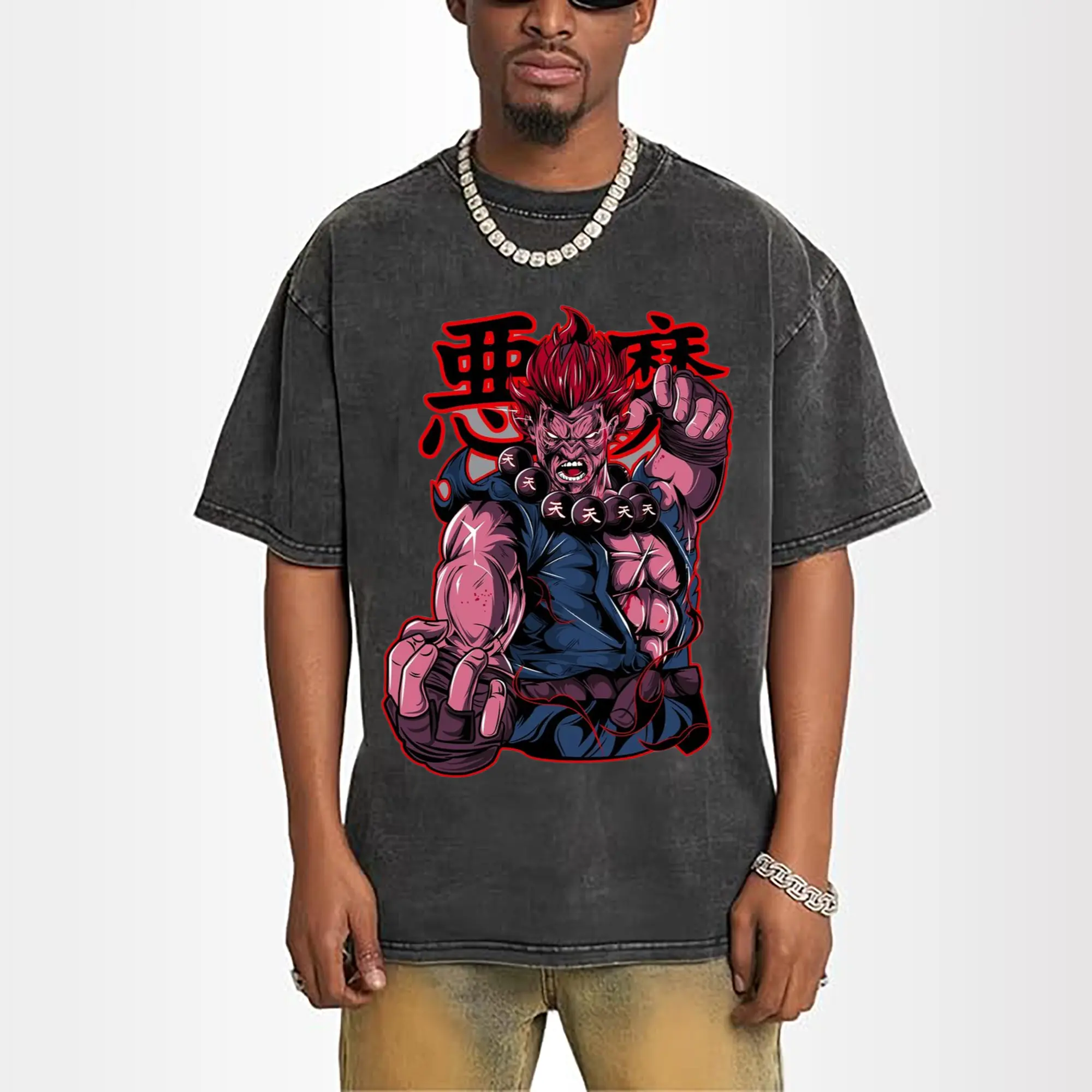 street fighter gouki t shirt​