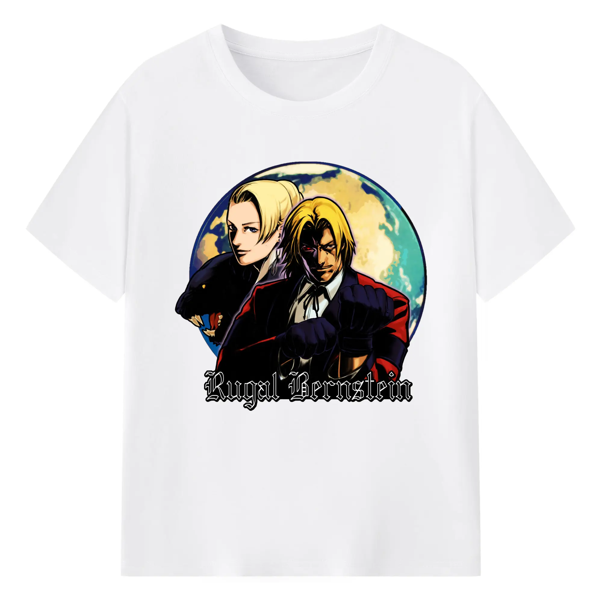 The king of fighters graphic tee - 180g Cotton T-Shirt With Front Heat Transfer Print – Soft, Lightweight, Fitted Design – Comfortable Casual Wear For Sports & Everyday Use