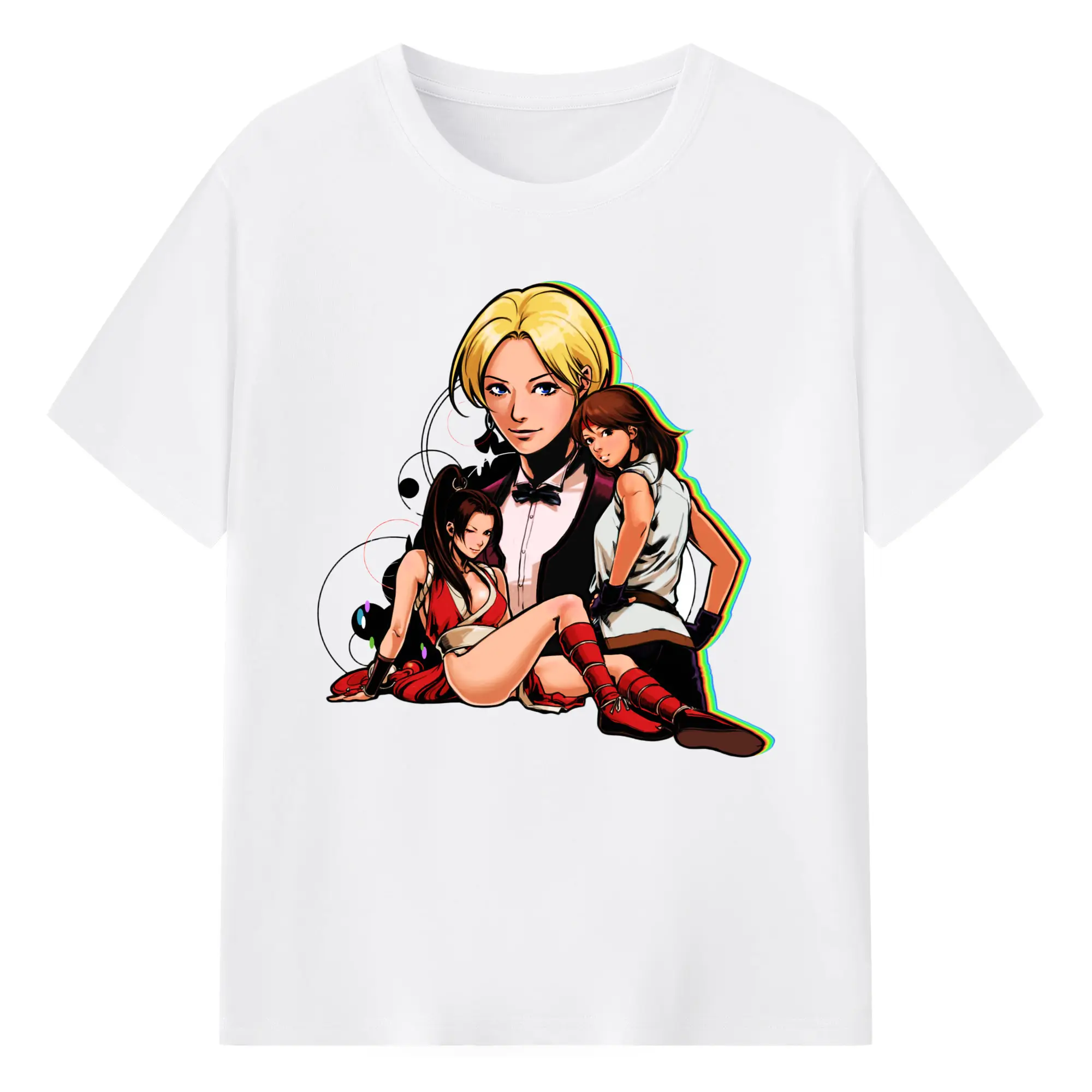 The king of fighters t-shirts - 180g Cotton T-Shirt With Front Heat Transfer Print – Soft, Lightweight, Fitted Design – Comfortable Casual Wear For Sports & Everyday Use