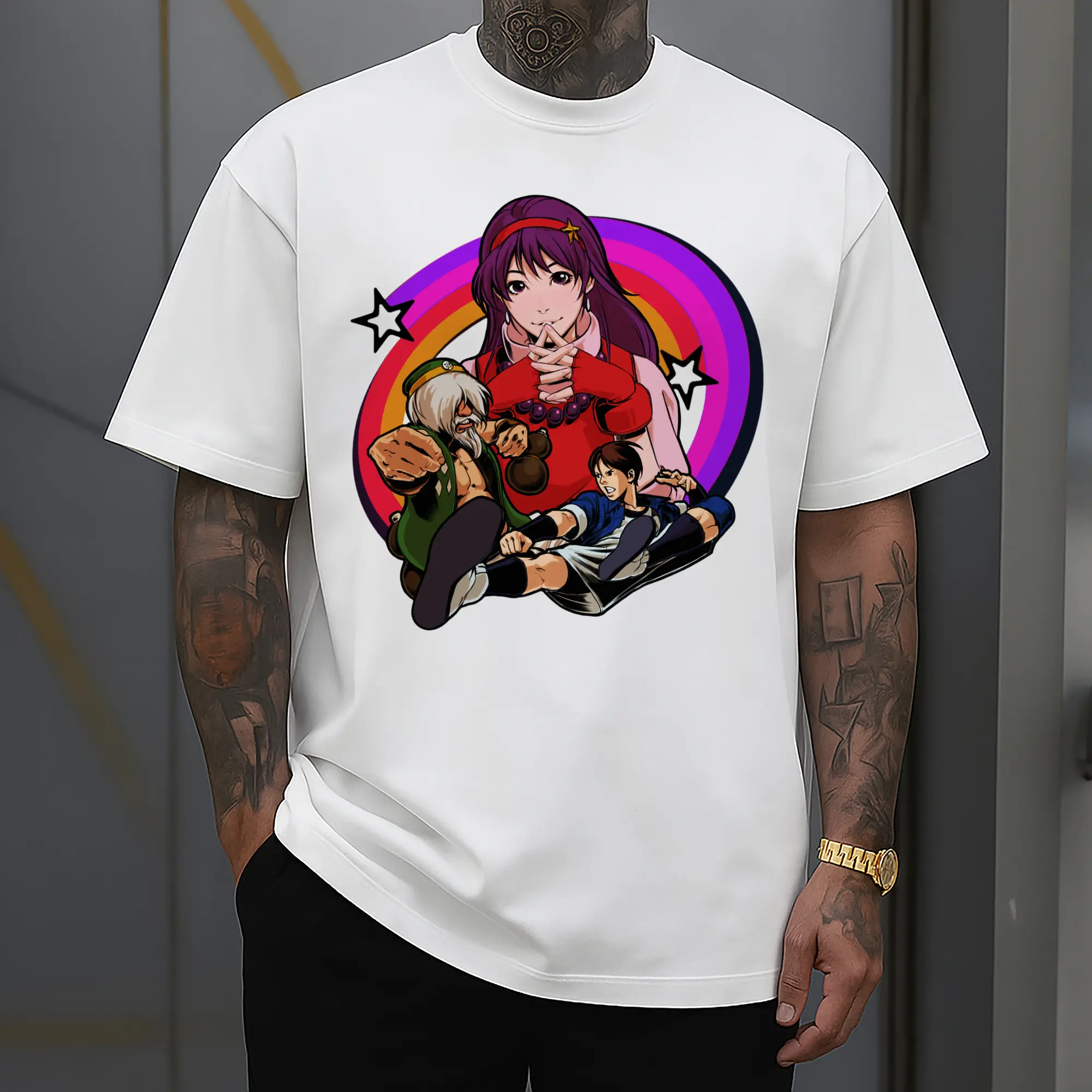 men's the king of fighters shirt