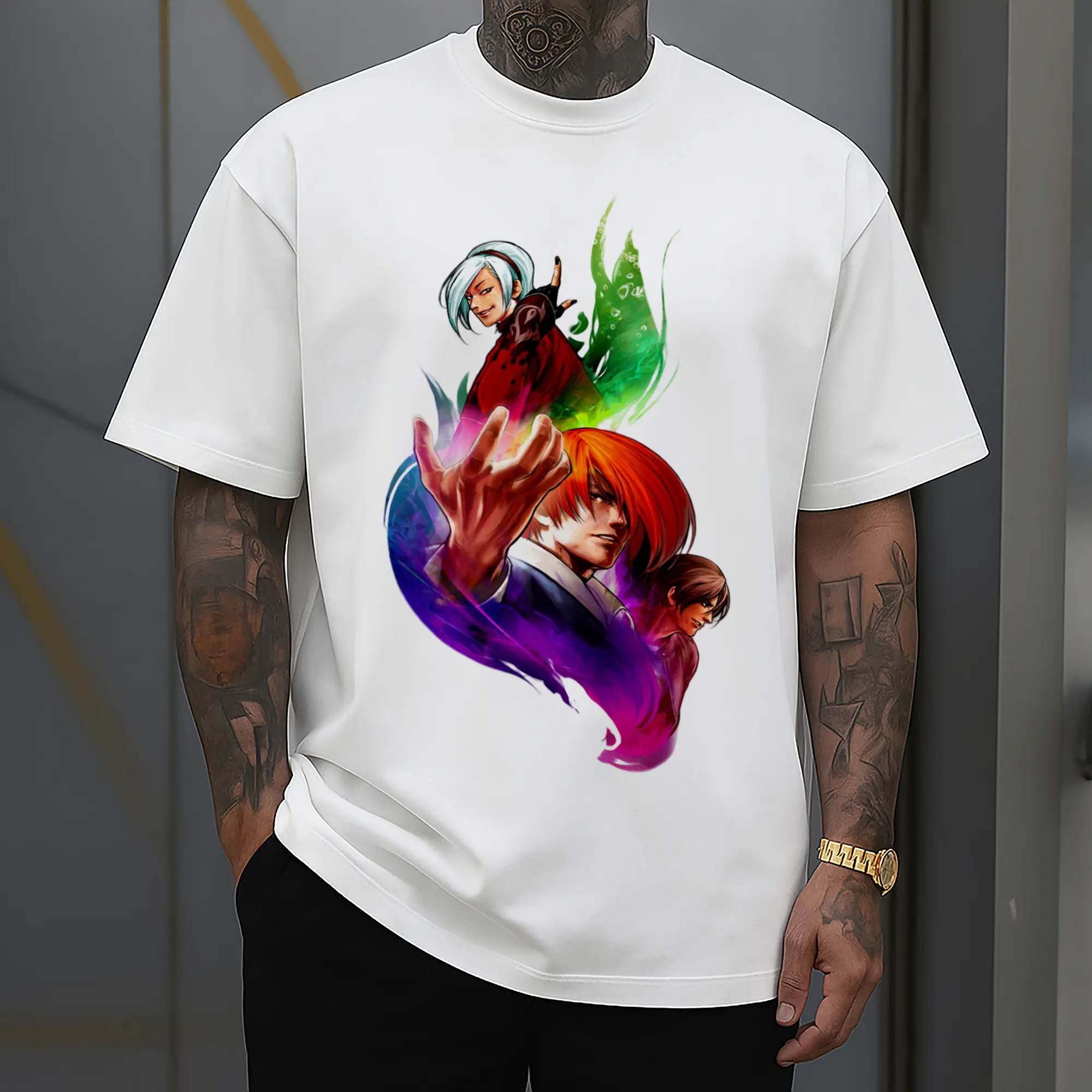 the king of fighters graphic shirt​