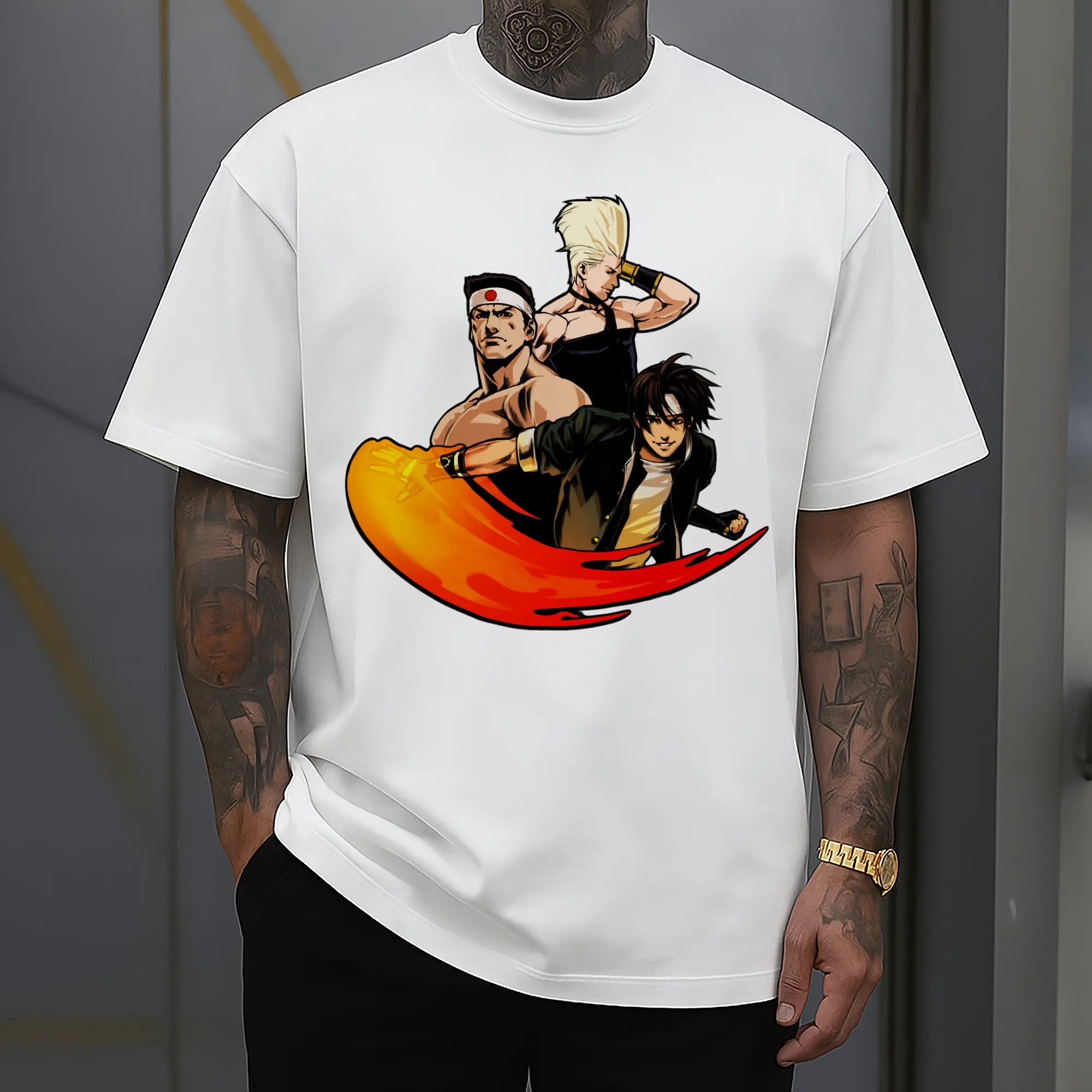 vintage the king of fighters Japan team shirt