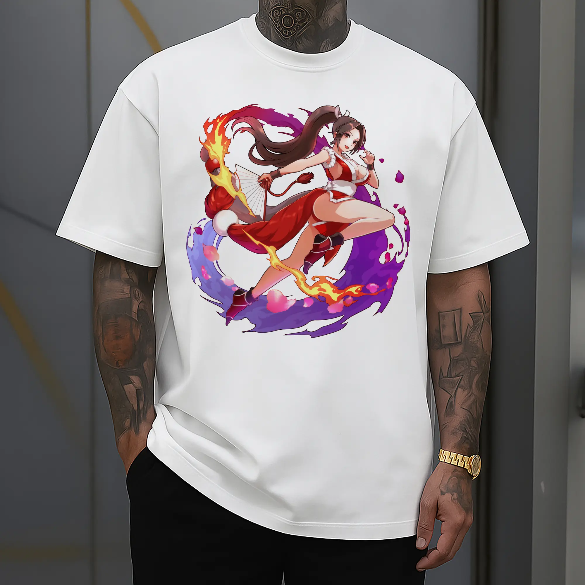 vintage the king of fighters mri shirt