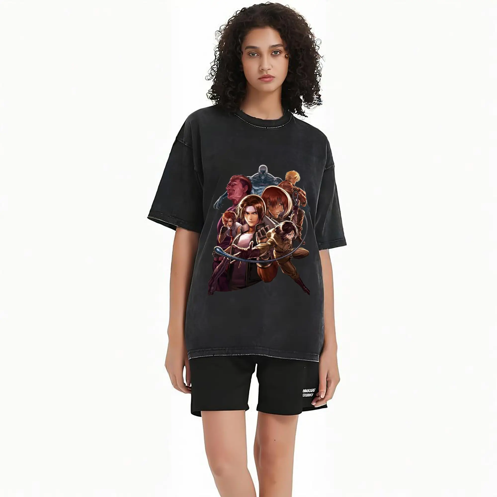 the king of fighters collage tee