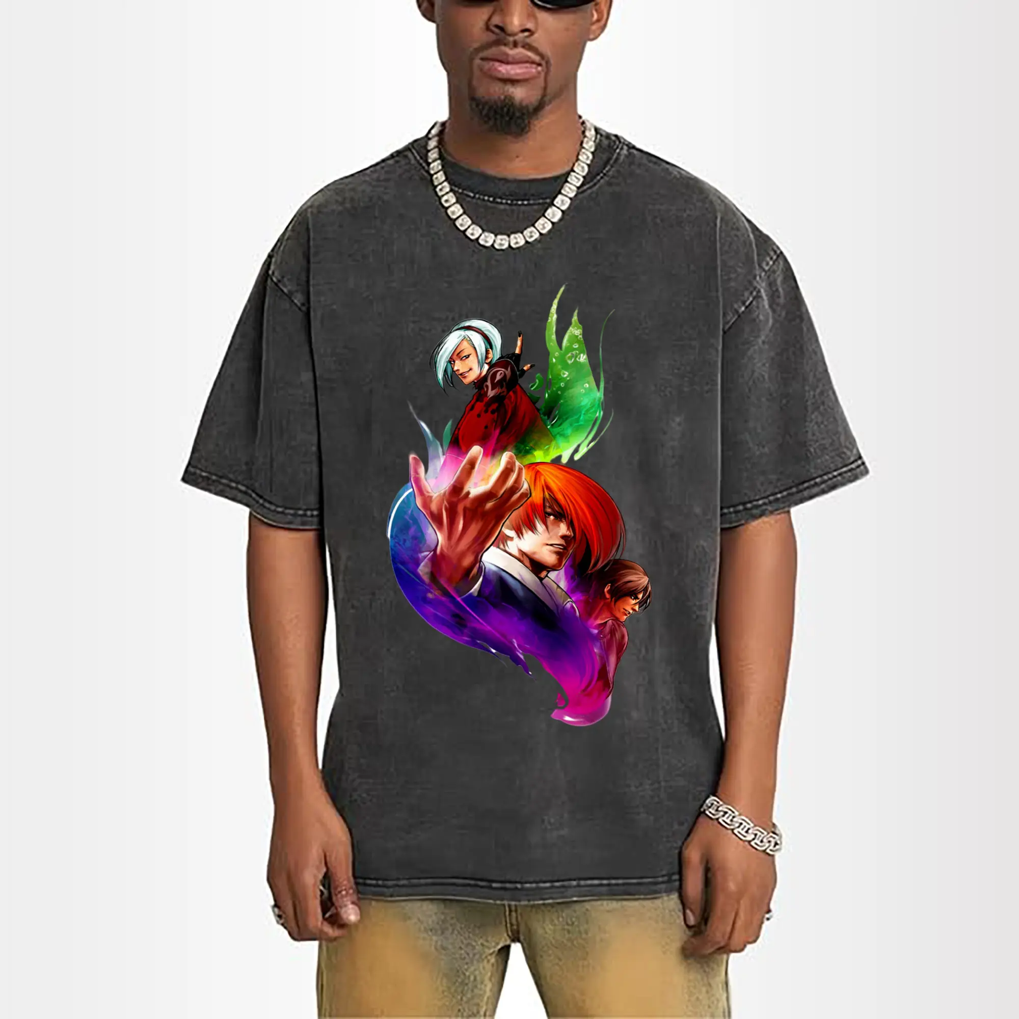 the king of fighters graphic shirt​