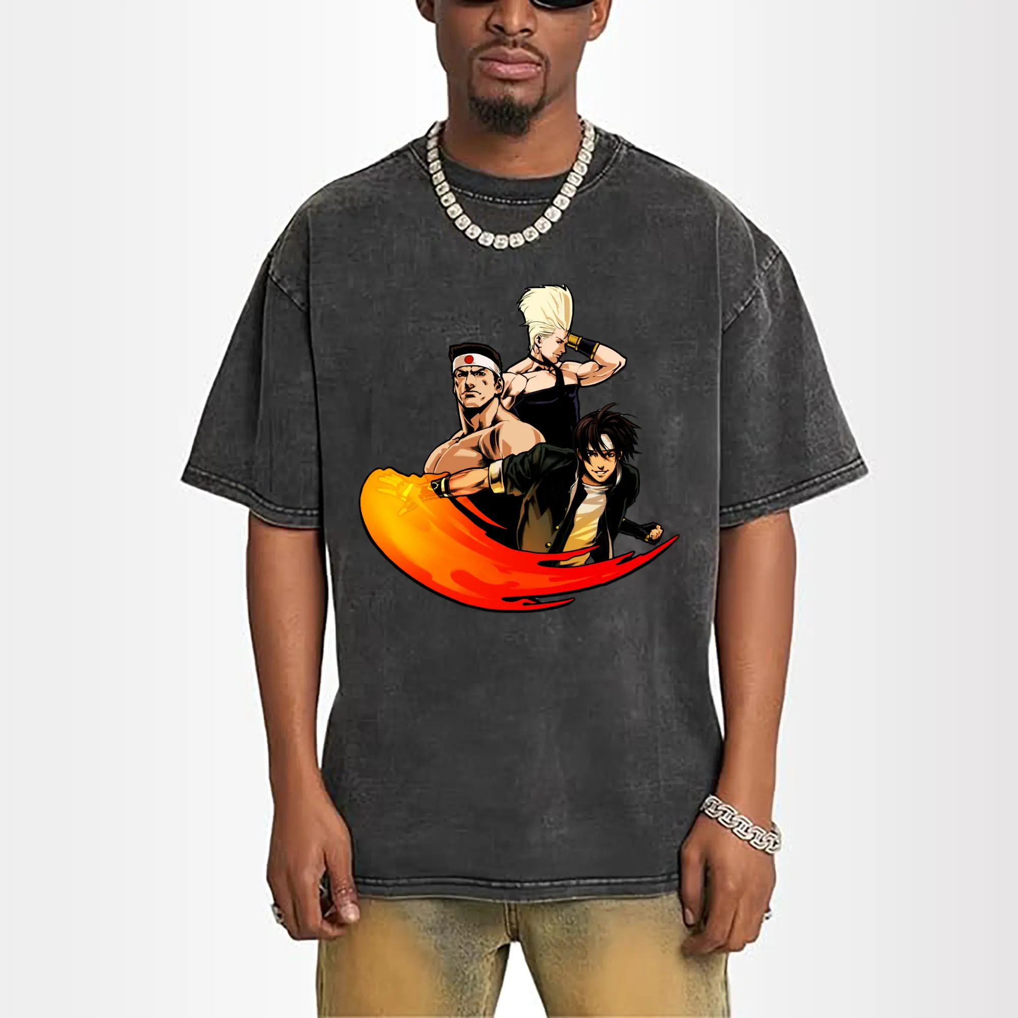 vintage the king of fighters Japan team shirt