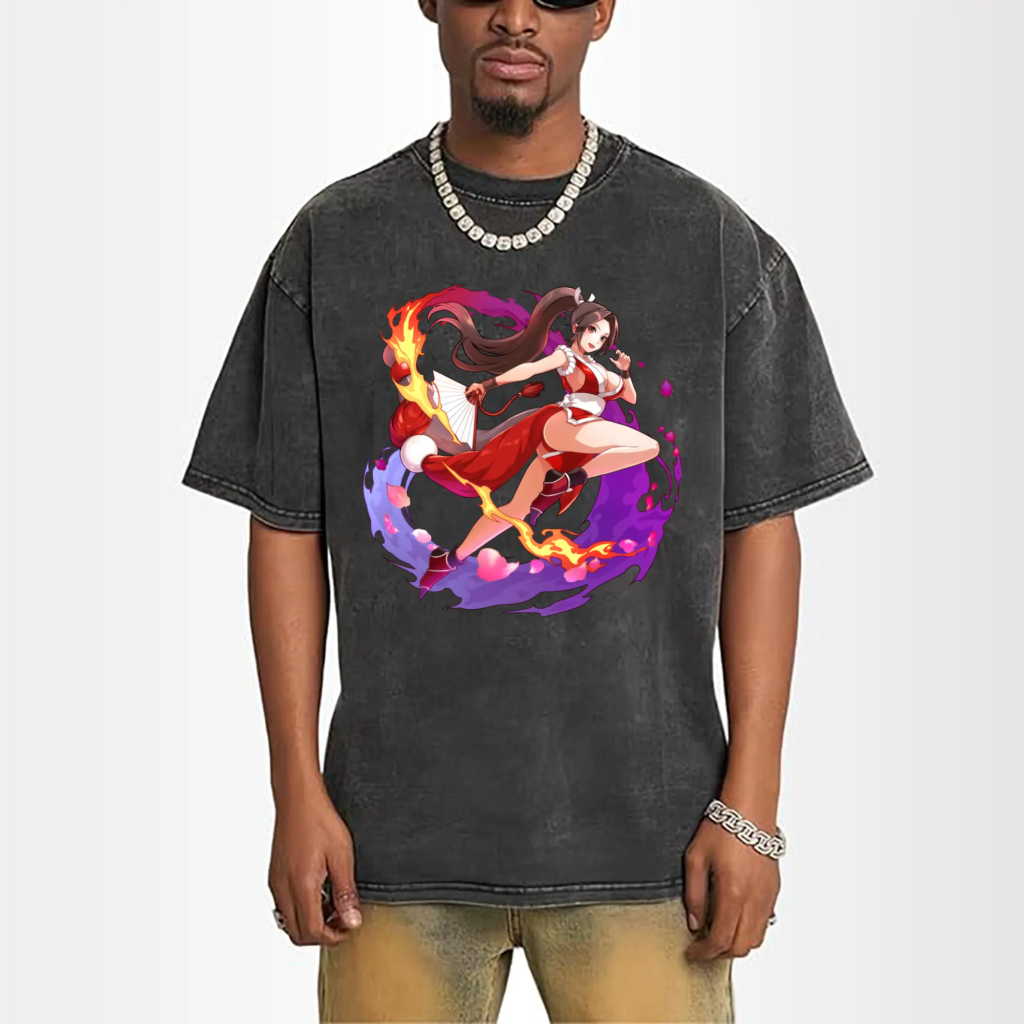 vintage the king of fighters mri shirt