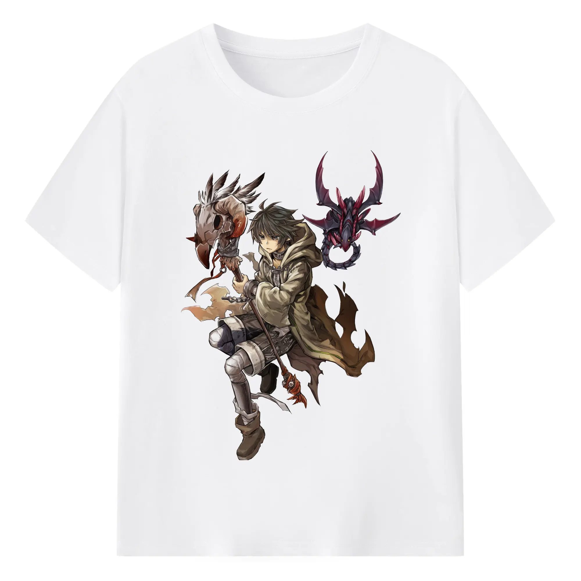 Men&#039;s yu-gi-oh classic shirt​ - 180g Cotton T-Shirt With Front Heat Transfer Print – Soft, Lightweight, Fitted Design – Comfortable Casual Wear For Sports & Everyday Use