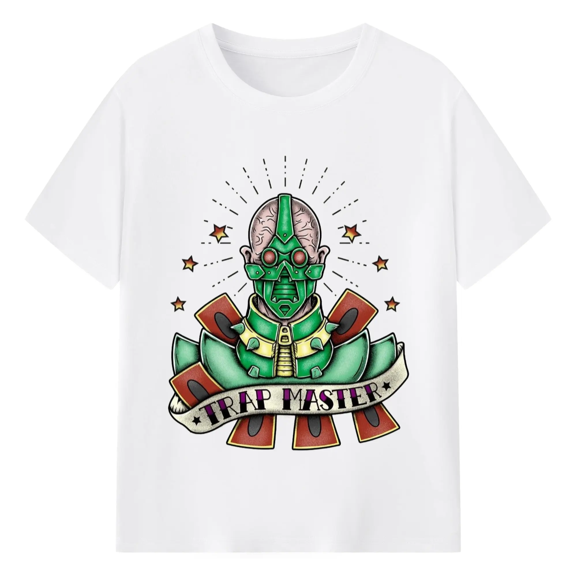 Men's yu-gi-oh irap master graphic shirt​ - 180g Cotton T-Shirt With Front Heat Transfer Print – Soft, Lightweight, Fitted Design – Comfortable Casual Wear For Sports & Everyday Use