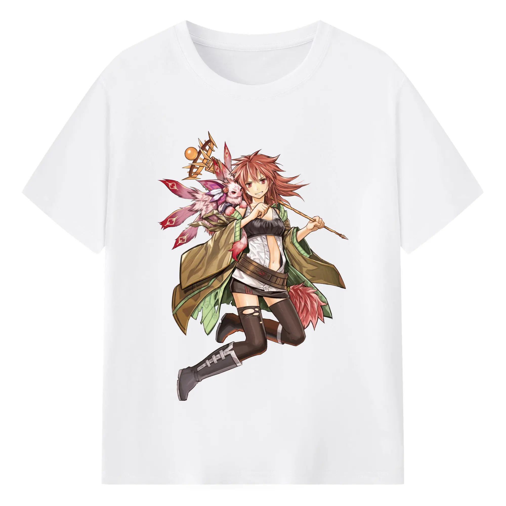 Yu-gi-oh graphic t-shirt​ - 180g Cotton T-Shirt With Front Heat Transfer Print – Soft, Lightweight, Fitted Design – Comfortable Casual Wear For Sports & Everyday Use