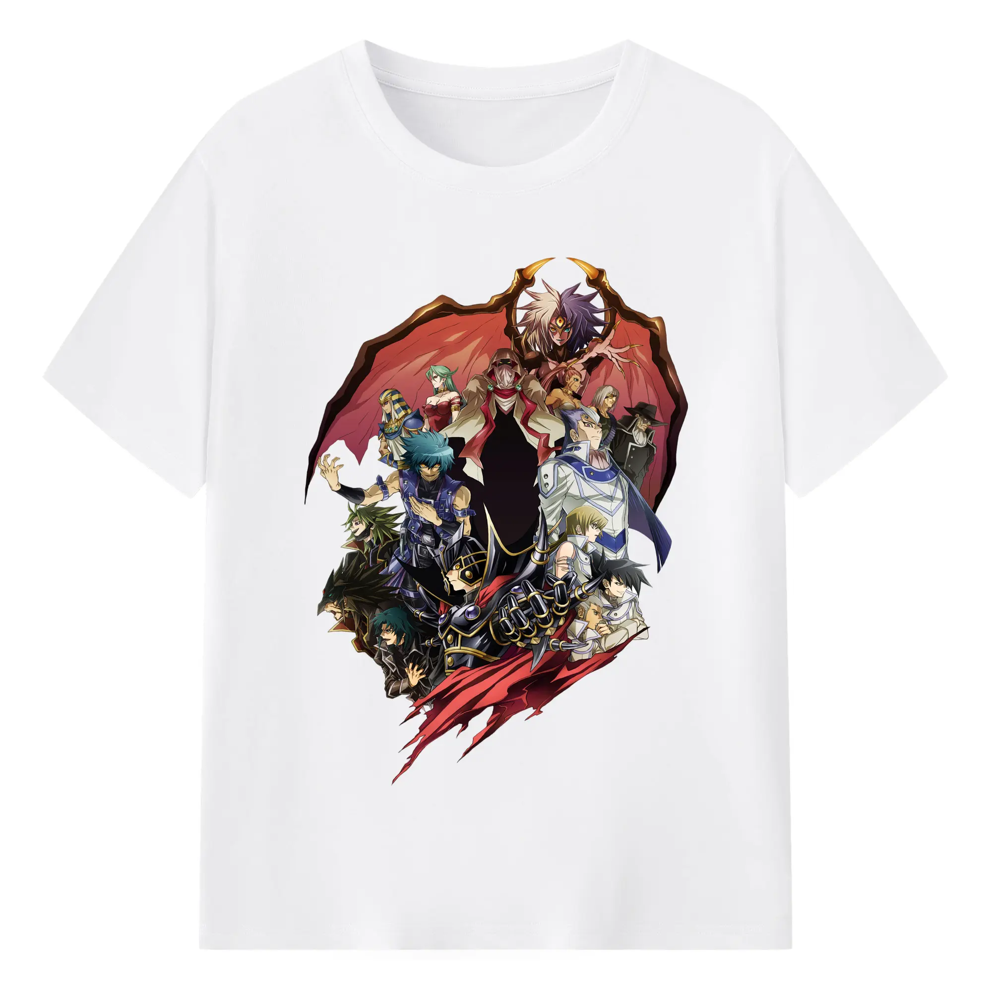 Yu-gi-oh GX graphic shirt​ - 180g Cotton T-Shirt With Front Heat Transfer Print – Soft, Lightweight, Fitted Design – Comfortable Casual Wear For Sports & Everyday Use