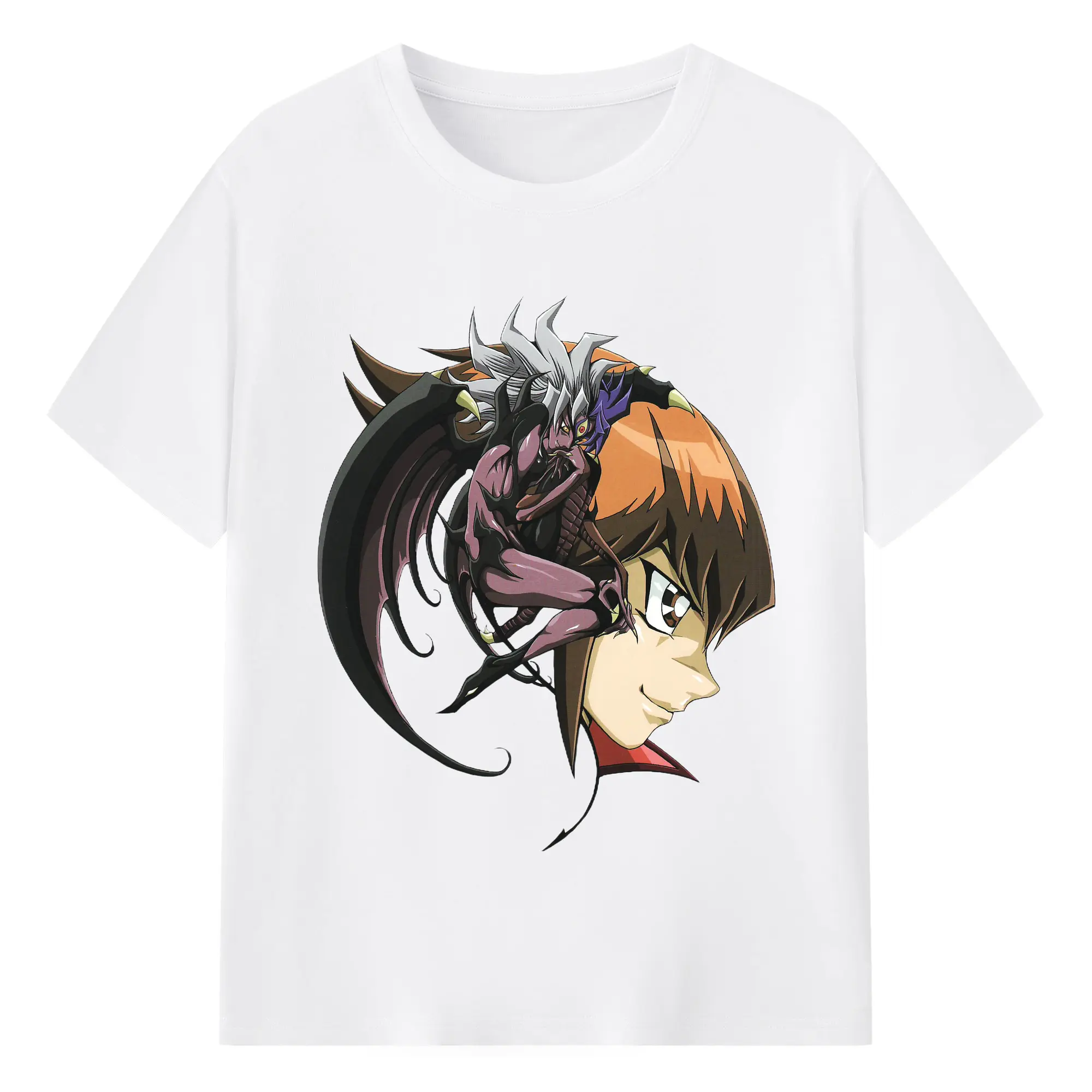 Yu-gi-oh GX t-shirt - 180g Cotton T-Shirt With Front Heat Transfer Print – Soft, Lightweight, Fitted Design – Comfortable Casual Wear For Sports & Everyday Use