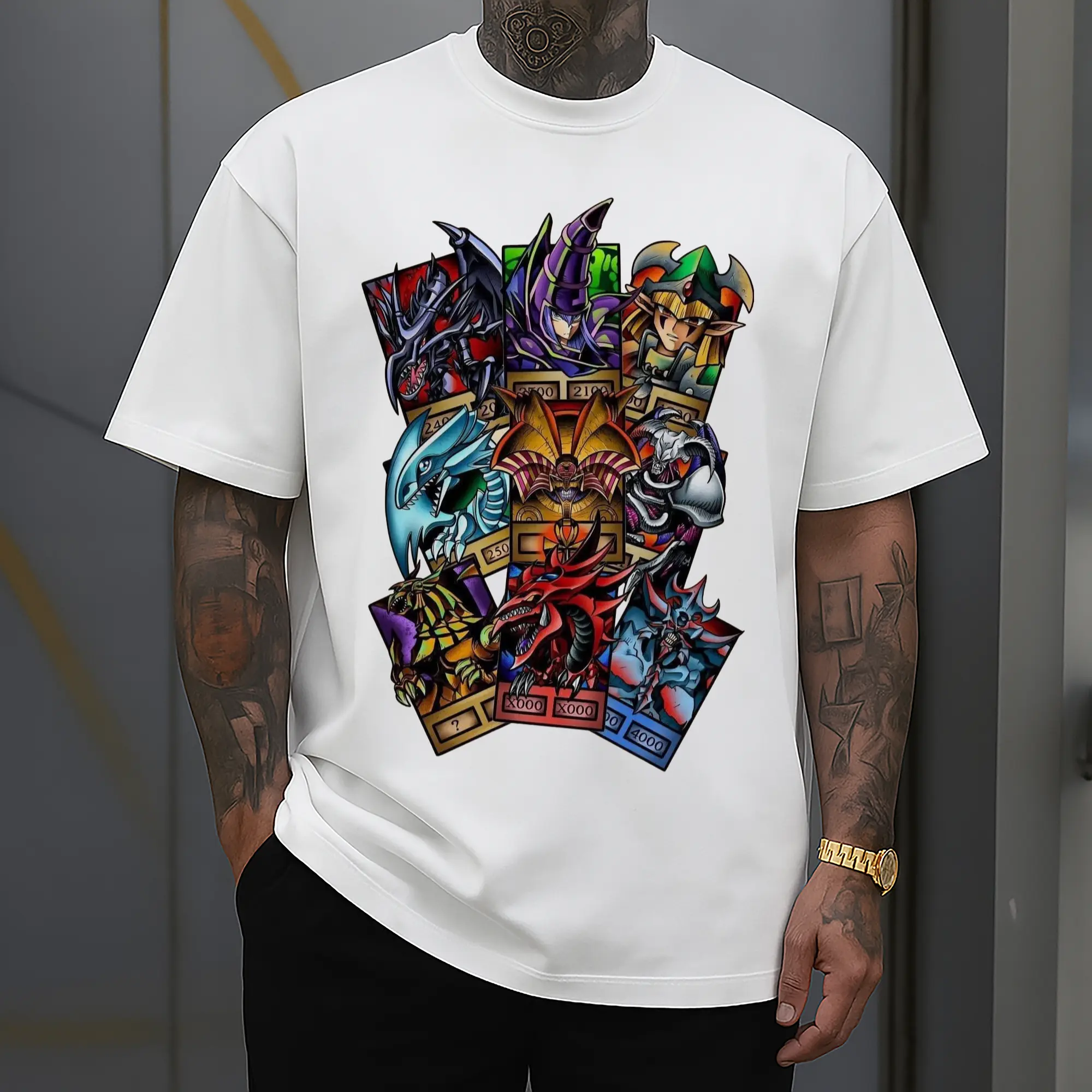 yu-gi-oh collage graphic shirt​