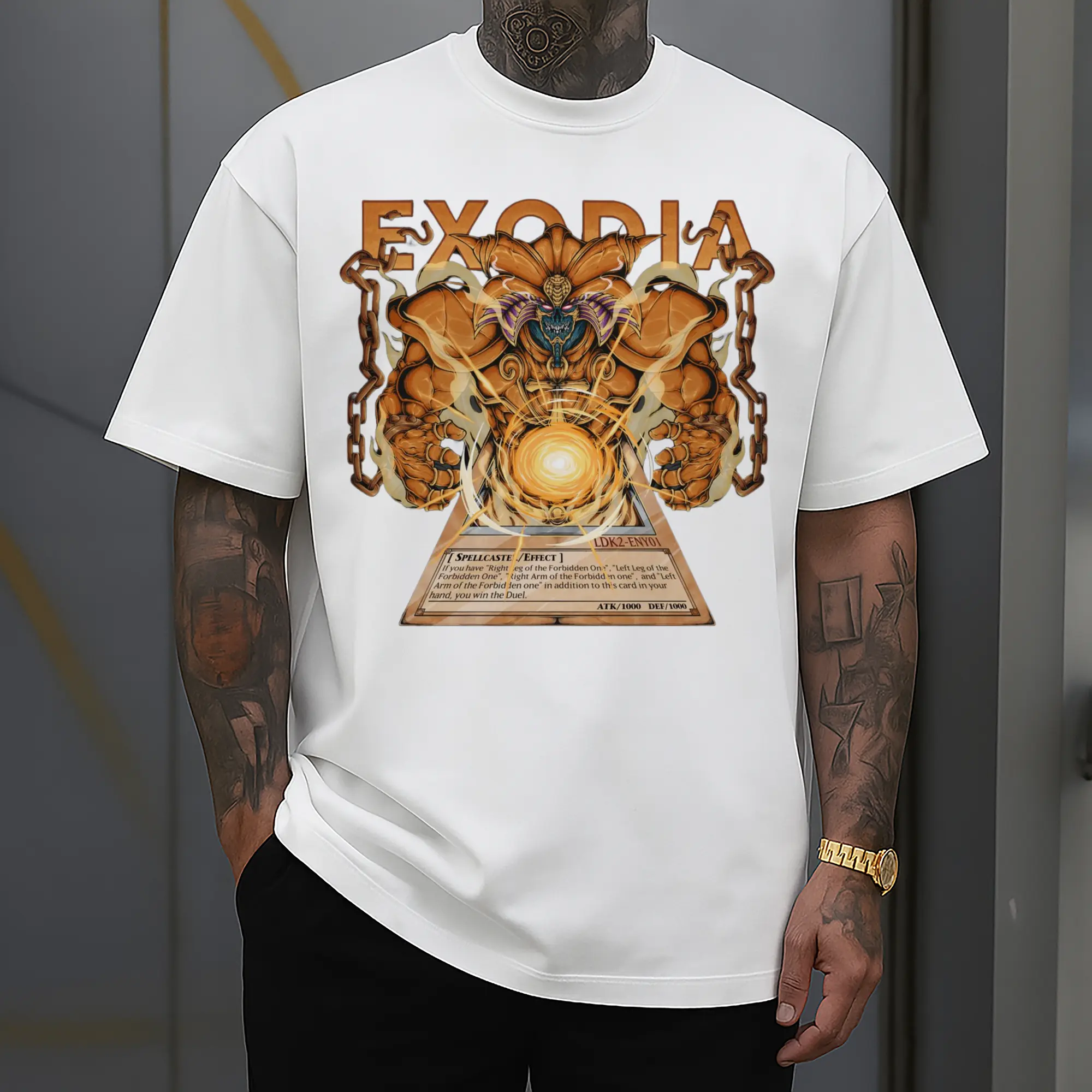 yu-gi-oh exodia graphic shirt​