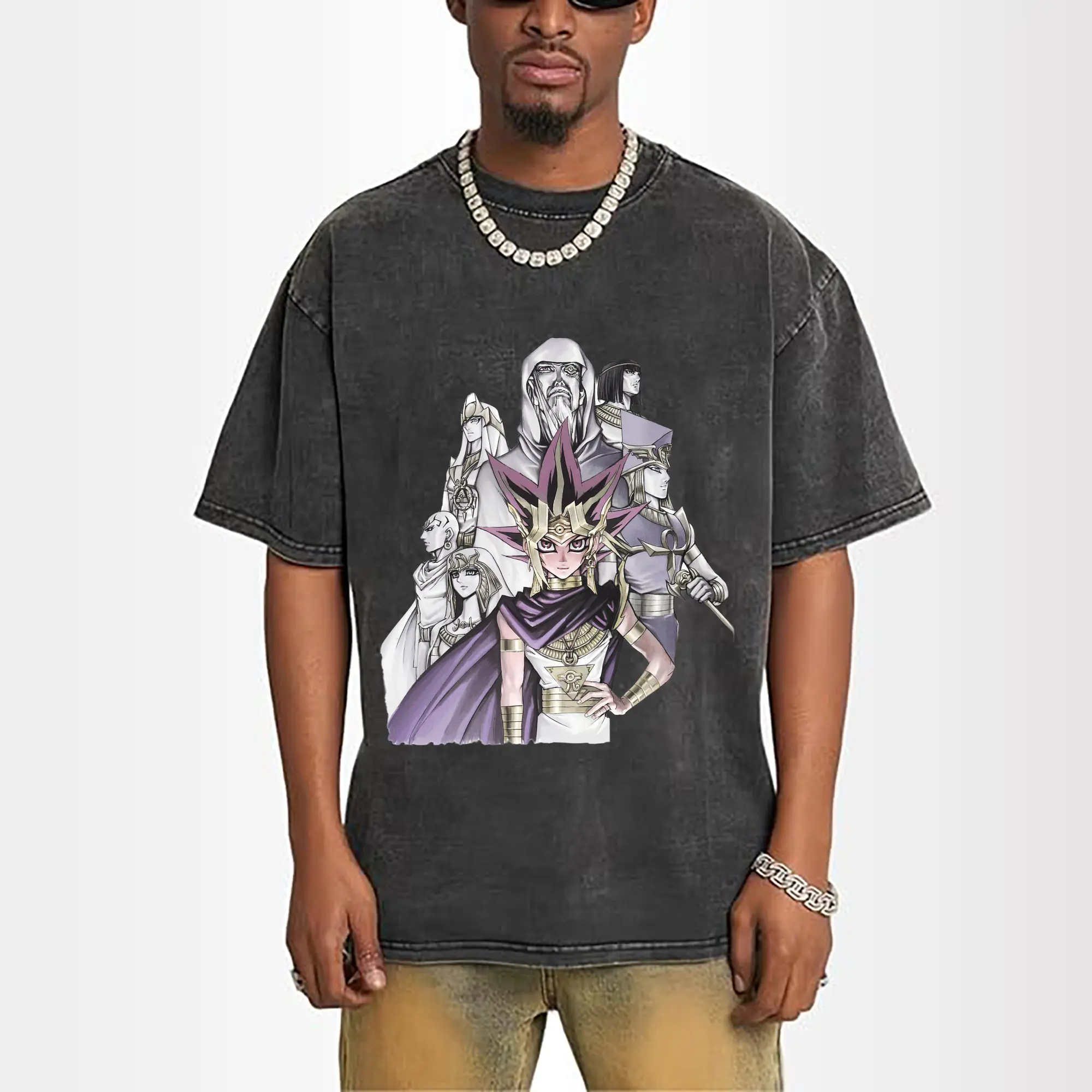 yu-gi-oh Characters Yugi Muto retro t-shirt​